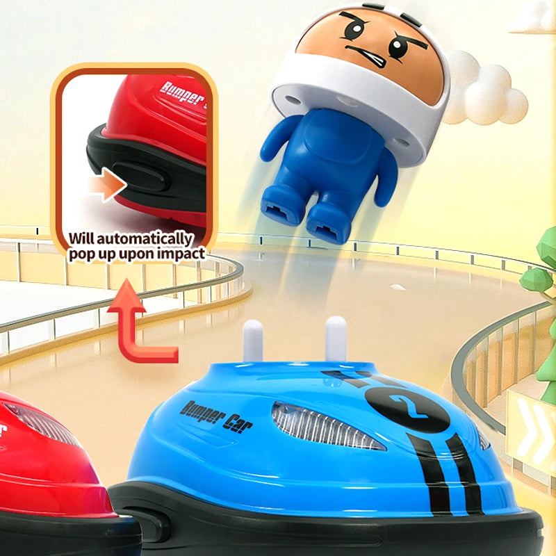 RC Toy 2.4G Super Battle Bumper Car Pop-up Doll Crash Bounce Ejection Light Children's Remote Control Toys