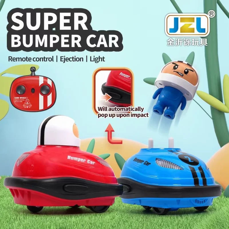 RC Toy 2.4G Super Battle Bumper Car Pop-up Doll Crash Bounce Ejection Light Children's Remote Control Toys
