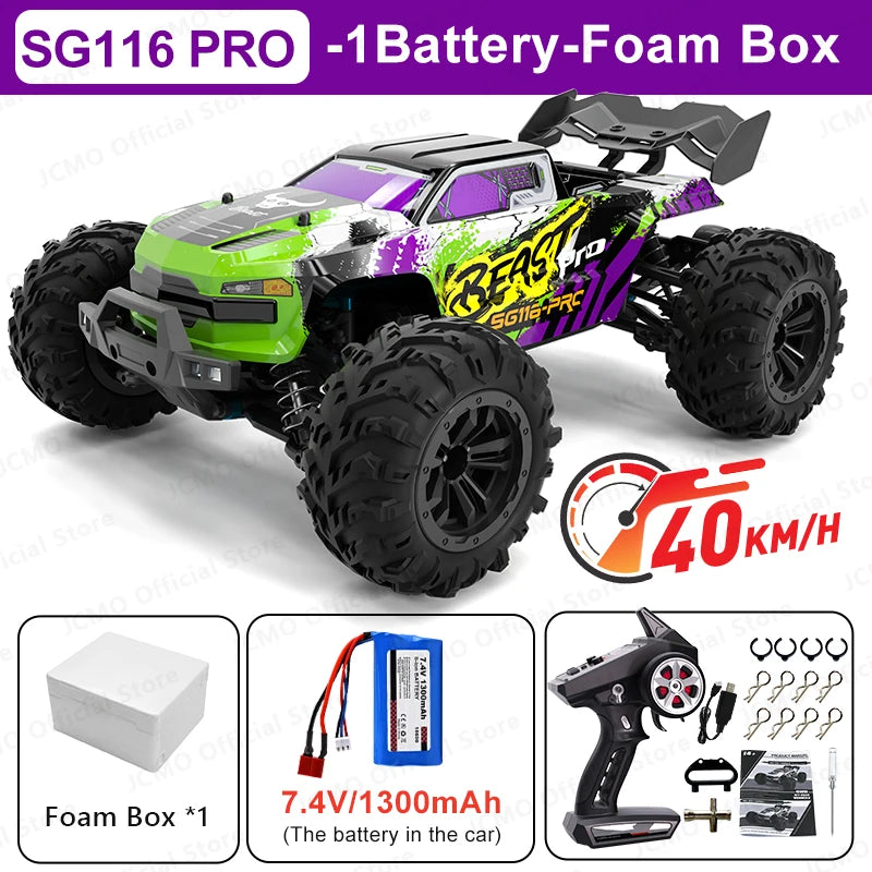 SG116MAX 80KM/H High Speed RC Car Brushless 4WD Off-Road Drift Remote Control Car 1:16 Professional Racing Cars