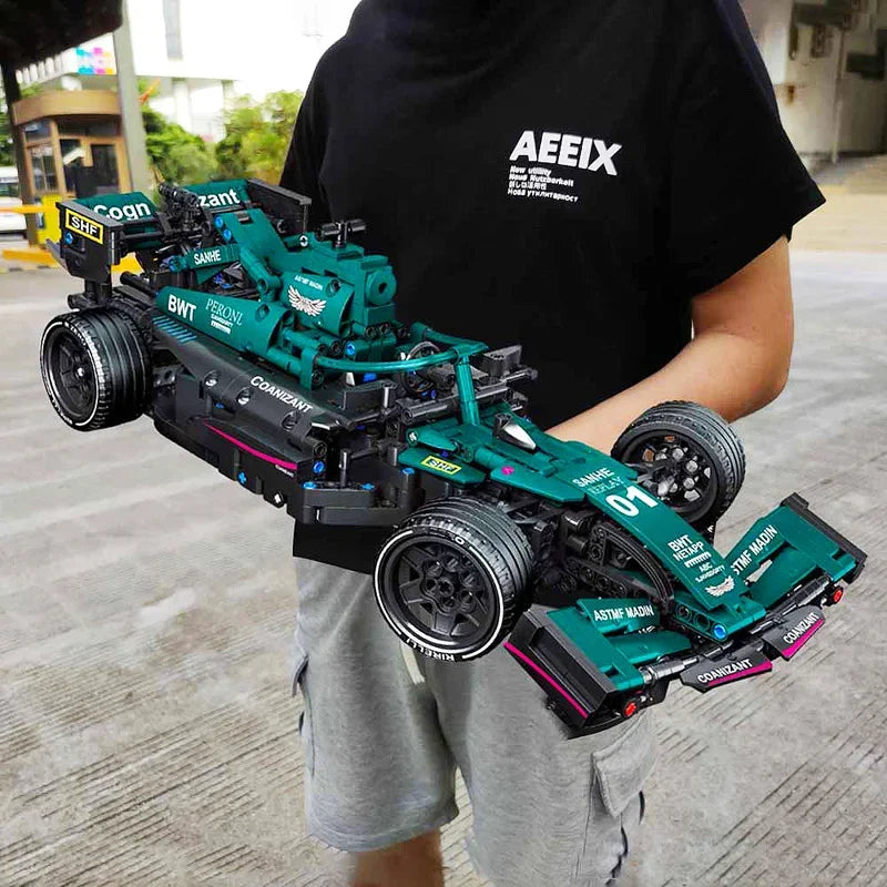 High-tech Building Blocks F1 Formula 1 Remote Control Super Racing Car Moc Bricks RC Technical Model Toy
