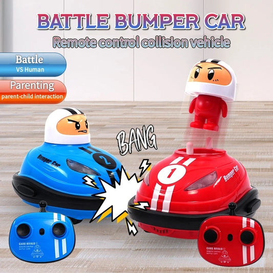 RC Toy 2.4G Super Battle Bumper Car Pop-up Doll Crash Bounce Ejection Light Children's Remote Control Toys