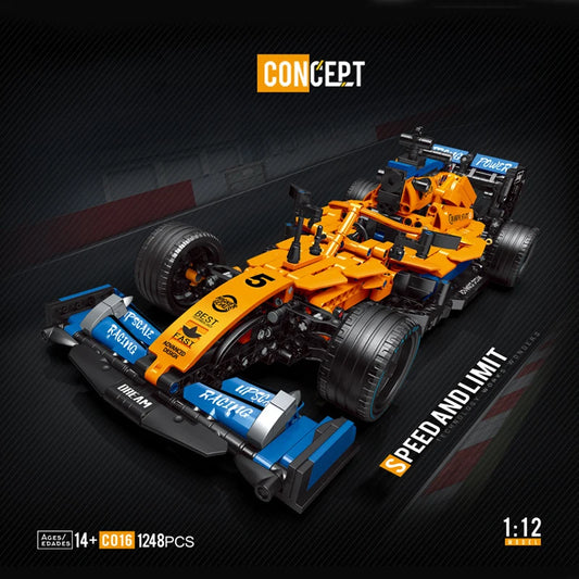 High-tech Building Blocks F1 Formula 1 Remote Control Super Racing Car Moc Bricks RC Technical Model Toy