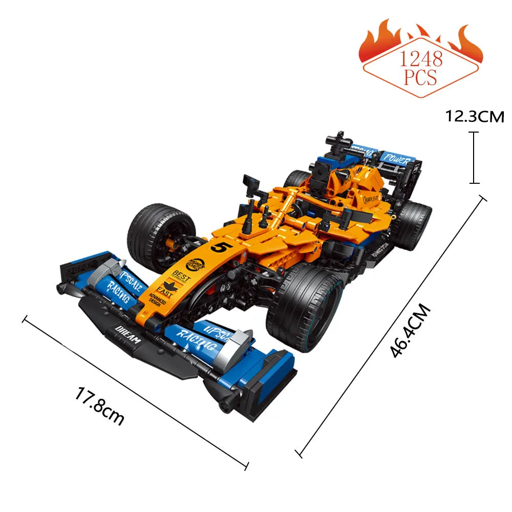 High-tech Building Blocks F1 Formula 1 Remote Control Super Racing Car Moc Bricks RC Technical Model Toy