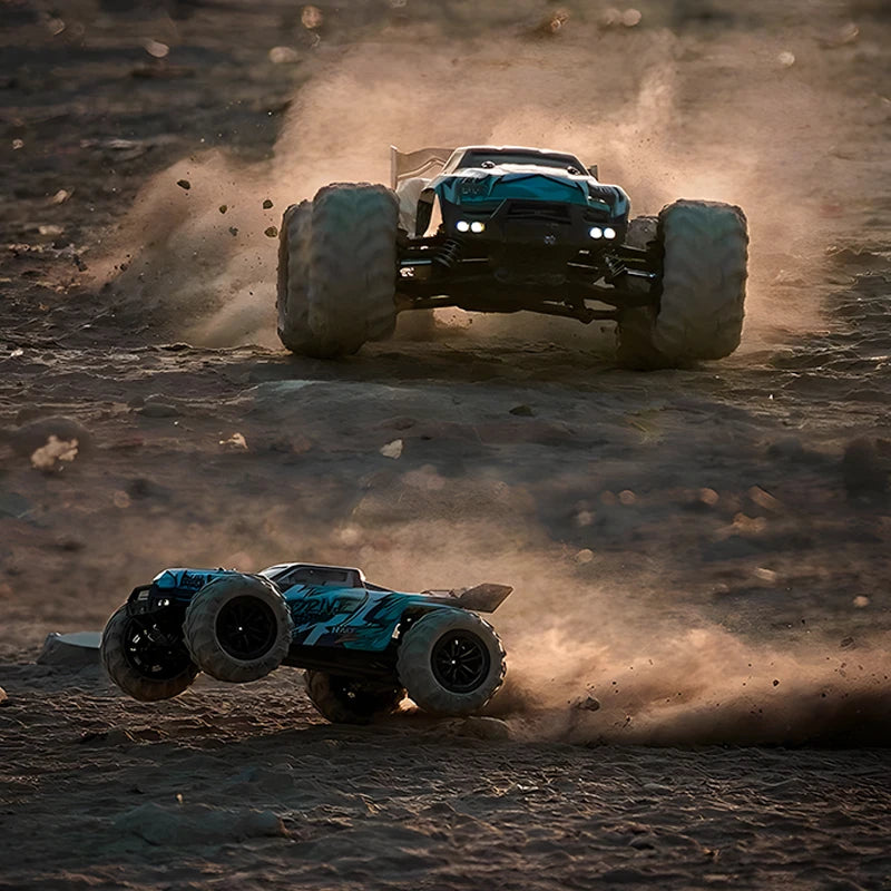 1:16 Scale 4WD RC Car – 70KM/H High Speed Remote Control Drift Truck with LED Lights, 4x4 Monster Racing Car Toy for Kids, Compatible with Wltoys 144001